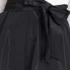 Clothing Teri Jon | 3/4 Sleeve Taffeta Shirt Waist Color Block Gown Black And White