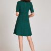 Clothing Teri Jon | Tweed Dress With Metallic Trim