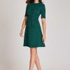 Clothing Teri Jon | Tweed Dress With Metallic Trim