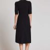 Clothing Teri Jon | Stretch Crepe Pearl Trim Cocktail Dress