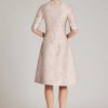 Clothing Teri Jon | Jacquard Box Pleat Dress