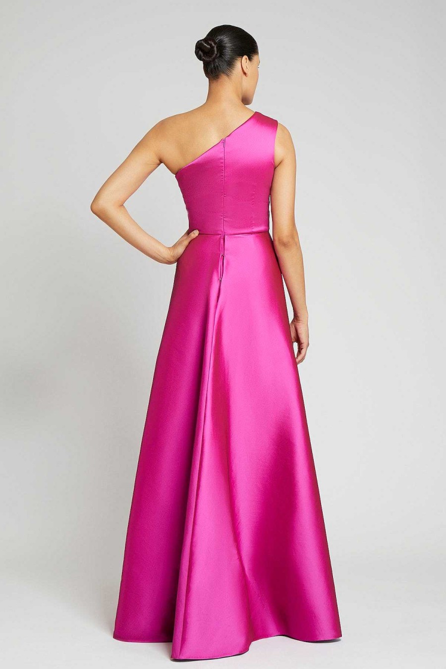 Clothing Teri Jon | One Shoulder Stretch Gazar Gown